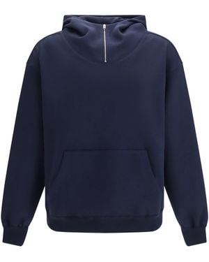 Umit Benan Victory Hooded Sweatshirt Jumper - Blue