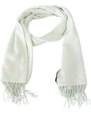 Missoni Missoni Cashmere Wrap With Fringes Scarf - Green