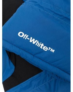 Off-White c/o Virgil Abloh Bounce Logo Ski Mittens Gloves - Blue