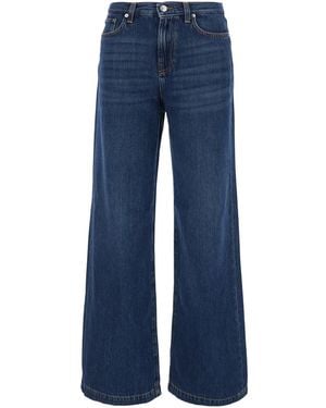 Roy Rogers Wide-Leg Marta Jeans Cotton - Blue