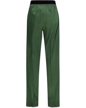Tom Ford Stretch Silk Satin Pants - Green