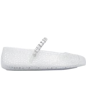 Jimmy Choo The Jelly Flats - White