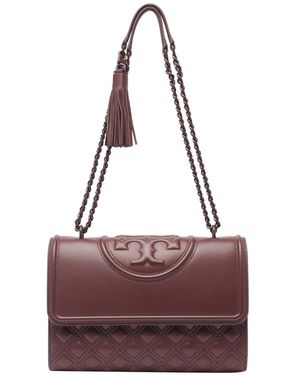 Tory Burch ‘Fleming Small’ Shoulder Bag - Purple