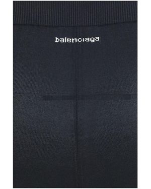 Balenciaga High-Rise Leggings - Blue
