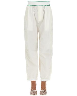 Bottega Veneta Cargo Trousers With Elasticated Waistband - White