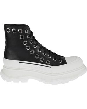 McQueen Sneakers Calf Leather - Black