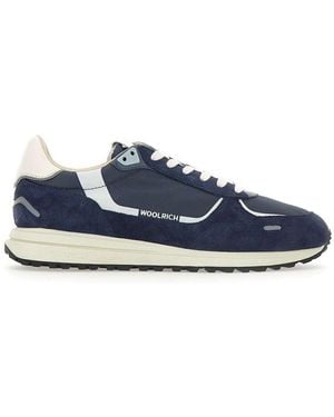 Woolrich Retro Lace-Up Sneakers - Blue
