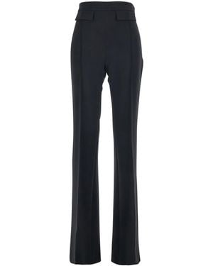 Elisabetta Franchi Pants High-Waisted - Blue