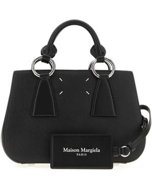 Maison Margiela Leather Handbag - Black