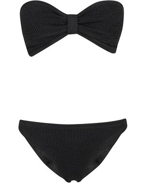 Hunza G Jean Bikini Polyamide Elastane Costume - Black