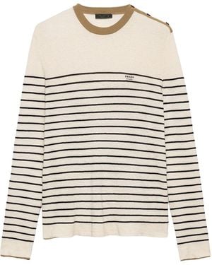 Prada Sweaters Co Li Vw - White