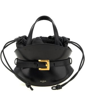 Balmain Shuffle Shoulder Bag - Black
