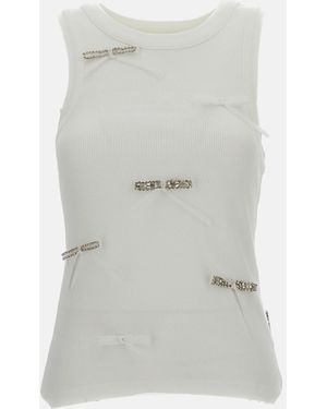 Des Phemmes Tank Top With Applications - Grey