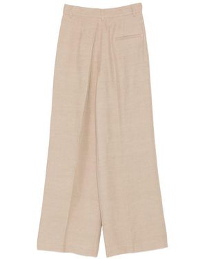 Fay Cotton Trousers - Natural