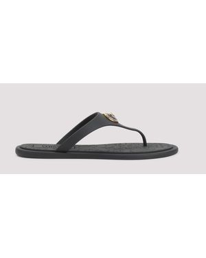 Versace Gomma Slides Rubber Shoe - Brown