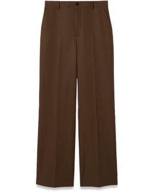 Gucci Wide-Leg Pants Polyester - Brown