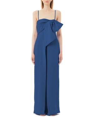 Liu Jo Smart Bow Detailed Jumpsuit - Blue