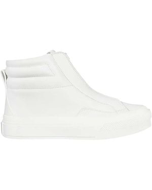 Givenchy Leather High-Top Sneakers - White