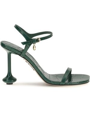 Loewe Sandals Toy 90 Croc-Embossed - White