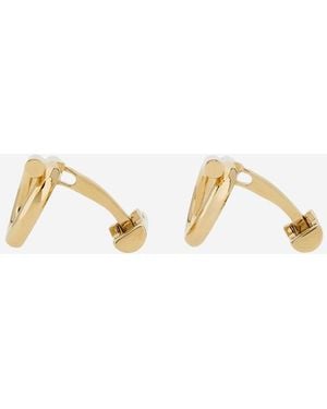 Ferragamo Cufflinks Cummings Brass Accessory - Metallic