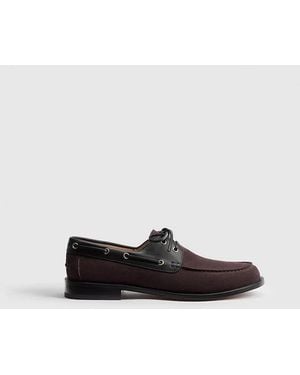 Dior Dior Homme Derby Shoe — Burgundy - Black