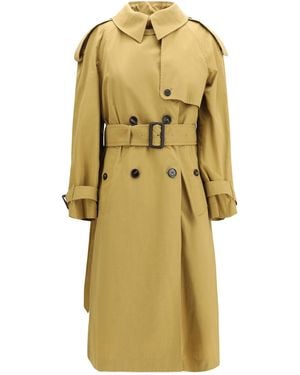 Burberry Fitzrovia Trench Polyester; Cotton Coats - Yellow