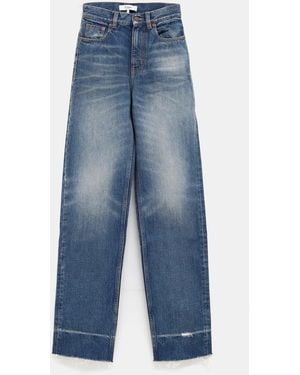 Chloé Jean En Denim De Coton Dark Cobalt - Blue
