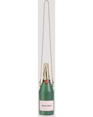 Moschino Bottle Shoulder Bag Leather Polyester - Green