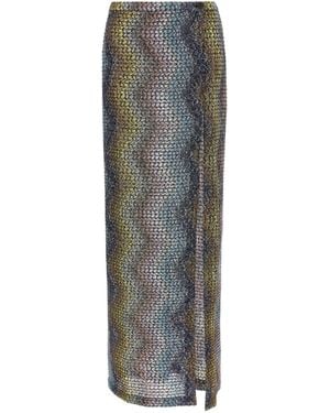 Missoni Zigzag Sarong Skirt - Grey