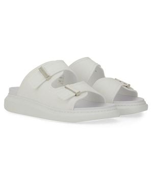 McQueen Hybrid Double Buckle Sandal Thermoplastic Polyurethane - White
