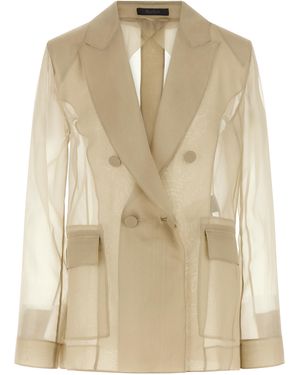 Max Mara Silk Blazer Clothing - Natural