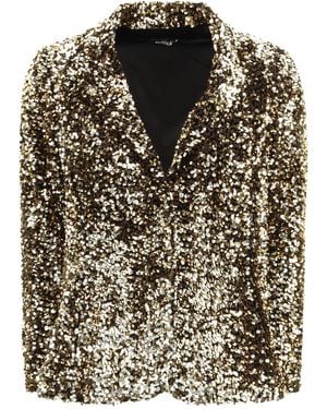 Ella Single-Breasted Jacket With Sequins - Black