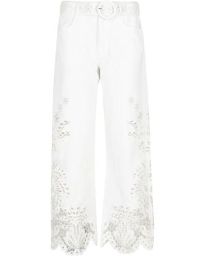 FARM Rio Boho Beauty Richielieu Trousers - White