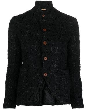 Comme des Garçons Single-Breasted Jacket - Black