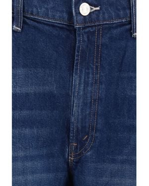 Mother Tapered Low Rise Jeans - Blue