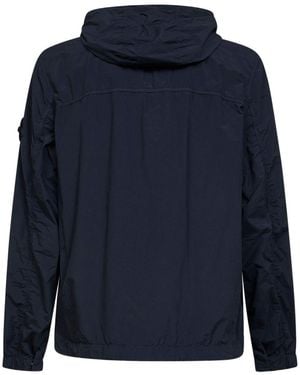 Stone Island "Short Parka" Jacket - Blue