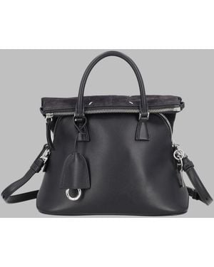 Maison Margiela Handbag 5Ac Soft Mini Leather Shoulder Bags - Gray