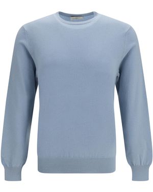 Piacenza Cashmere Cashmere Crewneck Sweater Kashmir/Capra Hircus - Blue