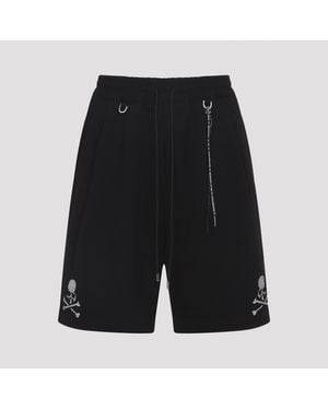 Mastermind Japan Glass Beads Shorts Cotton - Black