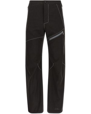 Kiko Kostadinov Flat Front Trousers - Black