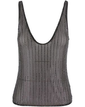 VENUJA Top Crystal Polyamide Tops - Grey
