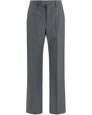 Valentino Wool And Mohair Tailored Trousers - Grey