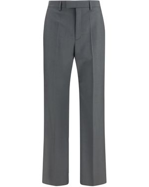 Valentino Wool And Mohair Tailored Trousers - Grey