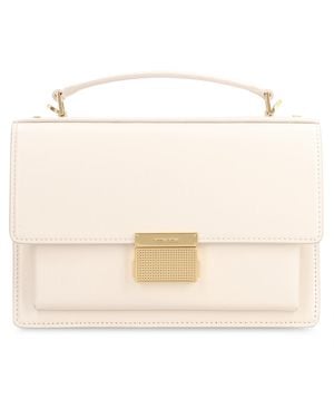 Golden Goose Leather Crossbody Bag Venezia Cow Hide Shoulder - Natural
