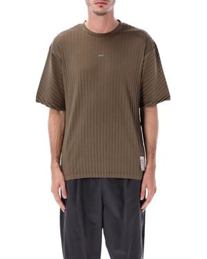 Satisfy Auralite Pleated Running T-Shirt - Brown