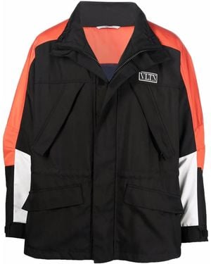 Valentino Panelled Sports Jacket Clothing - Black