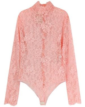 Valentino Lace Body Top - Pink