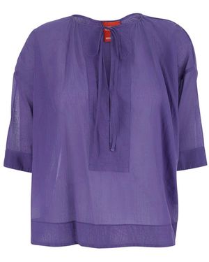 ..,merci Blouse With V-Neck And Long Sleeves Viscose For Shirts Blouses - Purple