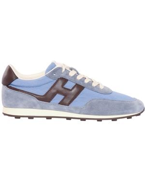 Hogan H669 Allacciato H Trainers - Blue