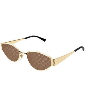 Gucci Sunglasses Metal (Other) Eyewear - Metallic